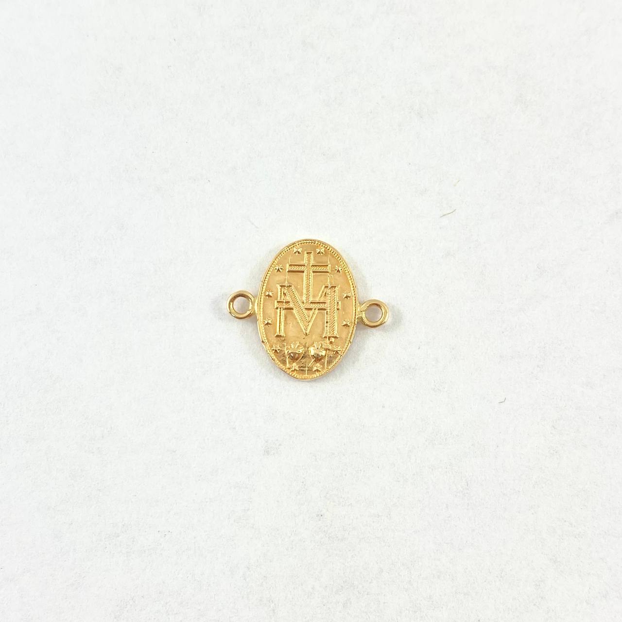 Herraje Virgen Milagrosa 1.45gr / 1.7cm / Plana Oro Amarillo
