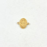 Herraje Virgen Milagrosa 1.45gr / 1.7cm / Plana Oro Amarillo