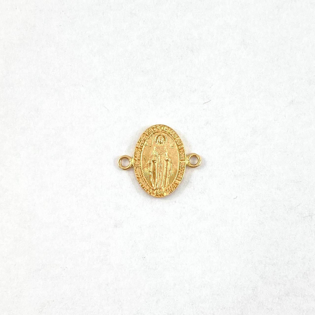 Herraje Virgen Milagrosa 1.45gr / 1.7cm / Plana Oro Amarillo