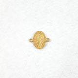 Herraje Virgen Milagrosa 1.45gr / 1.7cm / Plana Oro Amarillo