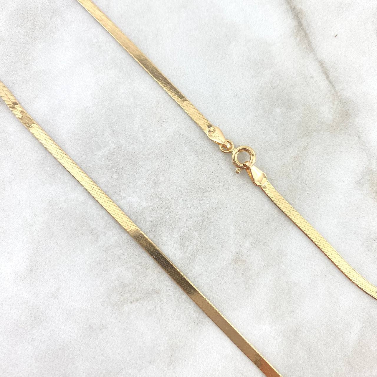 Cadena Espejo 3.9gr / 40cm / 2.2mm Oro Amarillo +3 ©