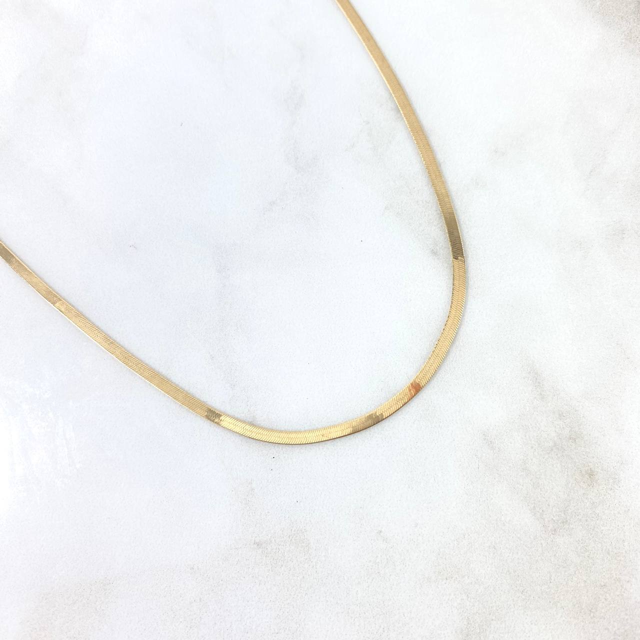 Cadena Espejo 3.85gr / 40cm / 2.5mm Oro Amarillo +3