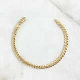 Pulso Cubano 5.2gr / 19.5cm / 4.5mm Oro Amarillo +0