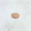 Herraje Placa Ovalada 0.7gr / 1.6cm-1cm / Oro Rosa
