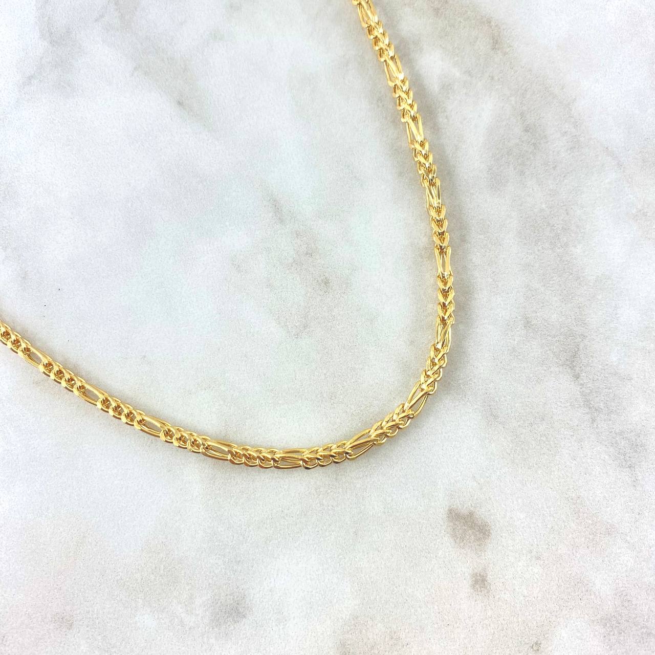 Cadena Franco Figuereana 12.5gr / 60cm / 2.8mm Oro Amarillo +4 *