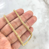 Cadena Franco Figuereana 12.5gr / 60cm / 2.8mm Oro Amarillo +4 *