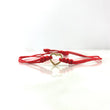 Pulsera Roja Corazón Silueta 0.3gr / Oro Amarillo ©