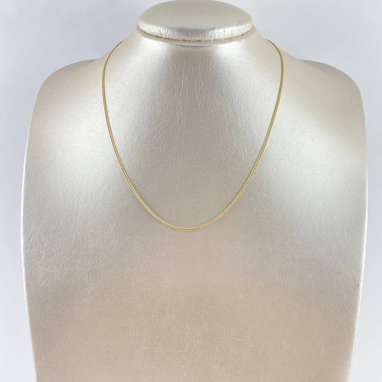 Cadena Cubana 1.3gr / 40cm / 1.4mm Oro Amarillo +1 (Oferta)