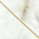 Cadena Cubana 1.3gr / 40cm / 1.4mm Oro Amarillo +1 (Oferta)