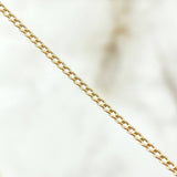Cadena Cubana 1.5gr / 50cm / 1.4mm Oro Amarillo +1