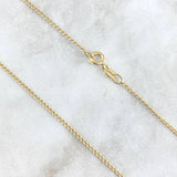 Cadena Cubana 1.3gr / 40cm / 1.4mm Oro Amarillo +1 (Oferta)