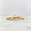 Pulsera Caqui Lineal 4gr / 4mm Bolas Satinadas 28 Und Oro Amarillo *