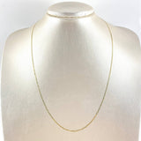 Cadena Plana 1.55gr / 50cm / 1.3mm Oro Amarillo +3