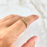 Anillo Churumbela Garritas 1.75gr / T7 / Esmeraldas 17pts Oro Amarillo (Joya) ©
