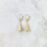 Candongas Lagrima Cuadriculadas 0.8gr / 3.4cm / Oro Amarillo