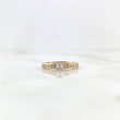 Anillo BV 2.7gr / T6 1/4 / Solitario Circones Blancos Oro Amarillo
