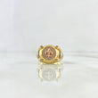 Anillo Flor de Lis Medusa 11gr / T10 3/4 / Circones Blancos Tres Oros ©