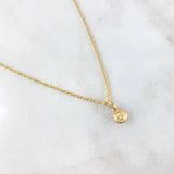 Cadena Lazo 0.95gr / 50cm + Dije Gato 0.25gr / 1cm Oro Amarillo (Oferta)