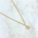 Cadena Lazo 1.1gr / 60cm + Dije San Miguel Arcangel Mate 0.3gr / 1.4cm Oro Amarillo (Oferta)