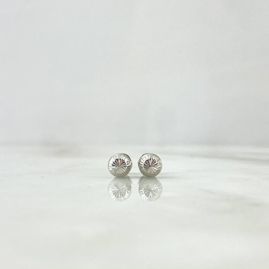 Topos Bola 6mm 0.8gr / Diamantada Oro Blanco