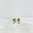 Topos Aro 30 Pts Esmeralda 1.1 g / 4.65 mm Oro Amarillo 18K
