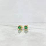 Topos Aro 30 Pts Esmeralda 1.1 g / 4.65 mm Oro Amarillo 18K