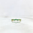 Anillo Eslalon 1.45gr / T7 1/4 / Esmeraldas 17pts Oro Amarillo (Joya) *