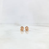 Topos Bola Diamantada 0.55g / 5mm Oro Rosa 18K