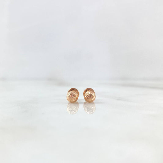 Topos Bola 0.6gr / 5mm Diamantada Oro Rosa 18K ©