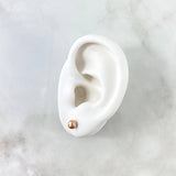 Topos Bola 0.6gr / 5mm Diamantadas Oro Rosa 18K &