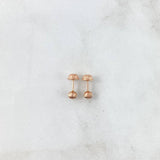 Topos Bola 0.4gr / 3mm Diamantada Oro Rosa 18K ©