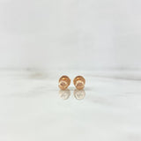 Topos Bola 0.4gr / 3mm Diamantada Oro Rosa 18K ©
