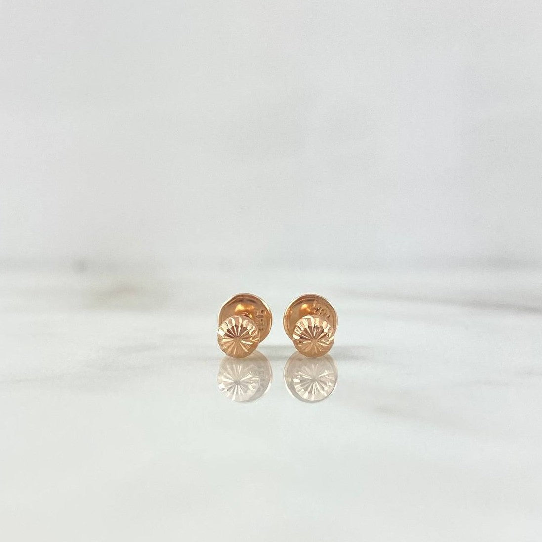 Topos Bola Diamantada 0.5g / 4mm Oro Rosa 18K