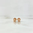 Topos Bola Diamantada 0.5g / 4mm Oro Rosa 18K