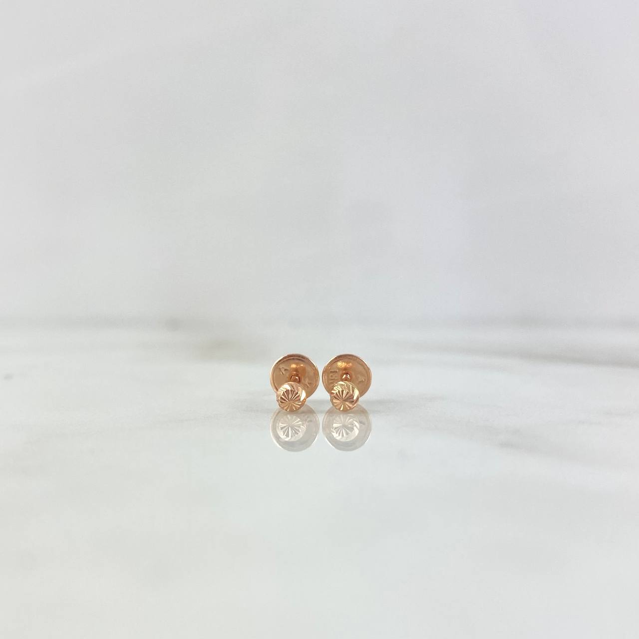 Topos Bola Diamantada 0.4g / 3mm Oro Rosa 18K