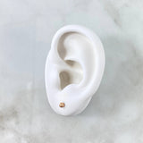 Topos Bola Diamantada 0.4g / 3mm Oro Rosa 18K