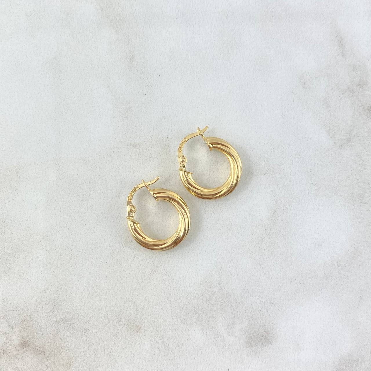Candongas Lore 1gr / 1.6cm / Oro Amarillo 18K *