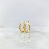 Candongas Lore 1gr / 1.6cm / Oro Amarillo 18K *
