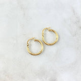 Candongas Lore 1.15gr / 1.8cm / Entorchadas Oro Amarillo