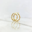 Candongas Asby 1.8gr / 2cm / Punteadas Entorchadas Oro Amarillo