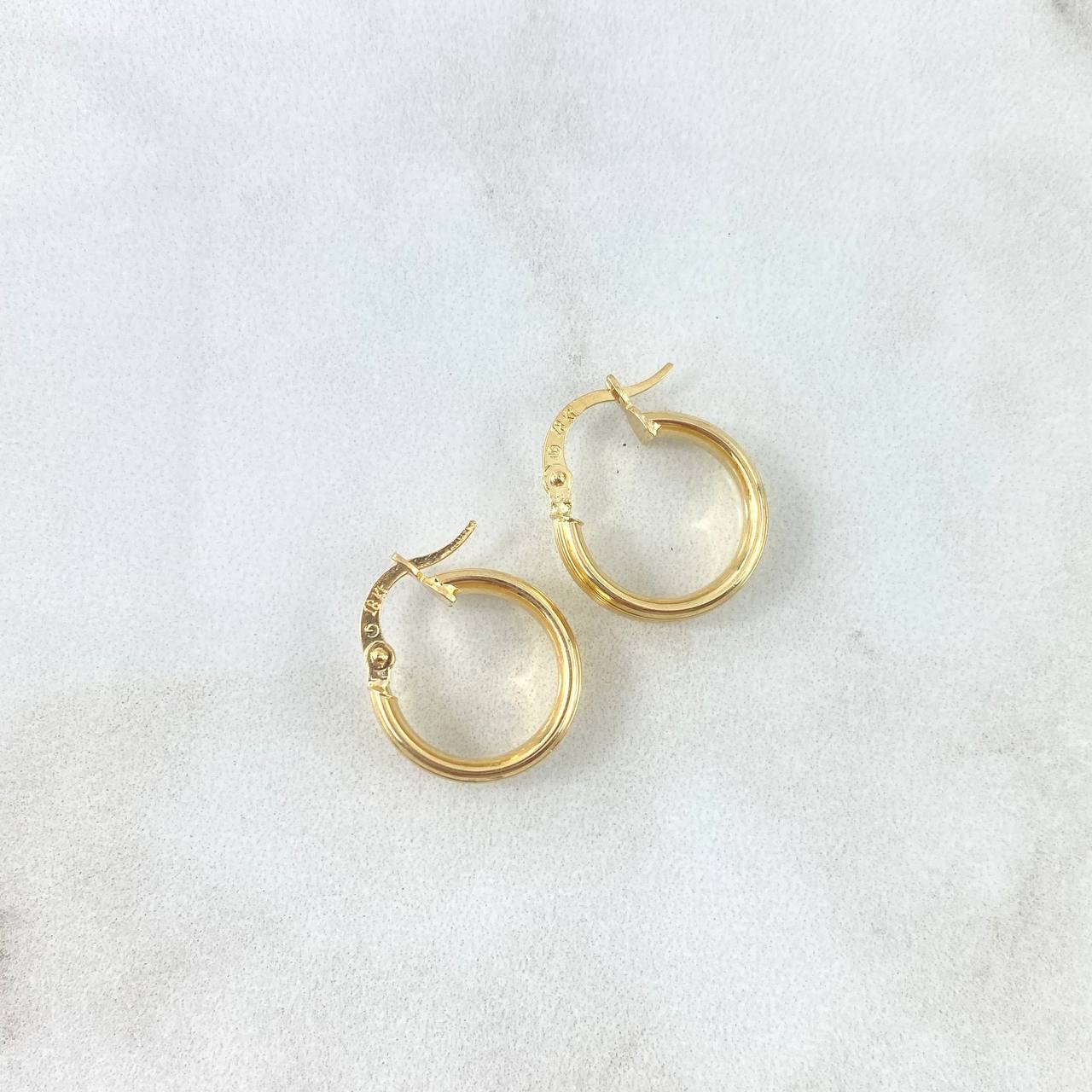 Candongas Miku 1.95gr / 1.7cm / Rayadas Oro Amarillo