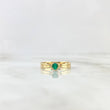 Anillo Solitario Circulo 2gr / T6 3/4 / Esmeralda 17pts Oro Amarillo (Joya)
