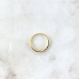 Anillo Churumbela Garritas Curvio 1.9gr / T6 1/2 / Esmeraldas 20pts Oro Amarillo (Joya)