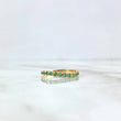 Anillo Churumbela Garritas Curvio 1.9gr / T6 1/2 / Esmeraldas 20pts Oro Amarillo (Joya)