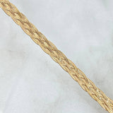 Cadena Trenzada 10.85gr / 40cm / 5mm Punteada Oro Amarillo +3 ©