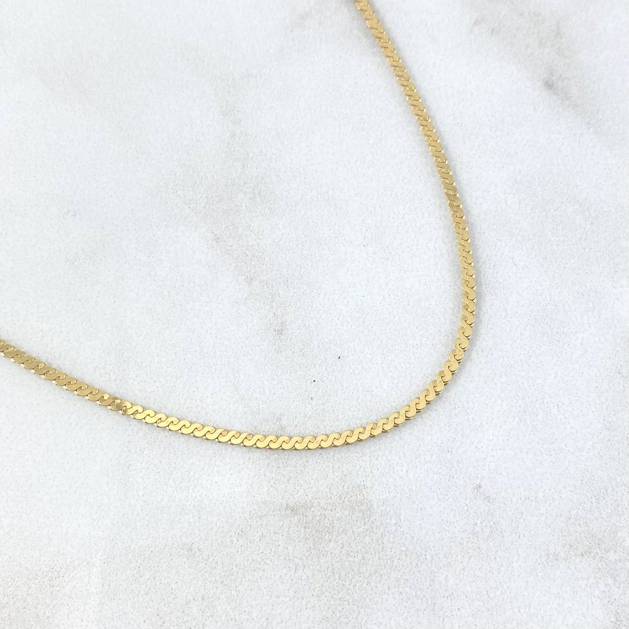 Cadena Rumana 4.6gr / 45cm / 1.5mm Oro Amarillo +3