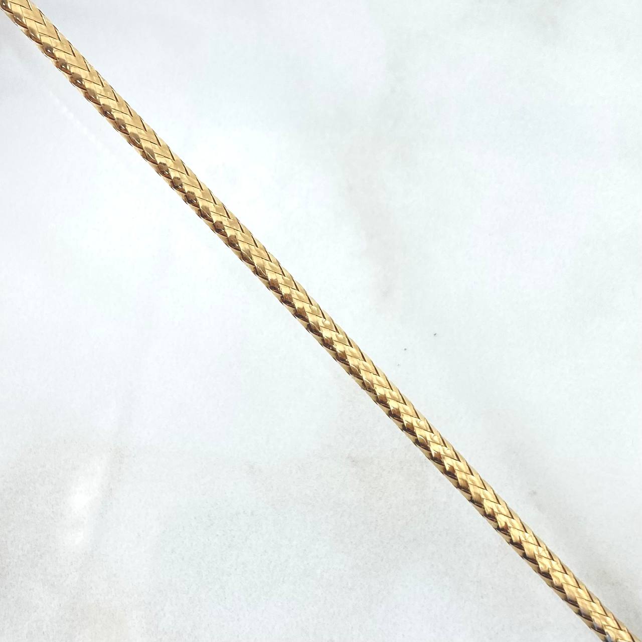 Pulso Malla Escamada 3.3gr / 18.5cm / 3mm Oro Amarillo +4 ©