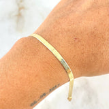 Pulso Espejo 4.05gr / 19cm / 3.9mm Oro Amarillo +3