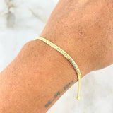 Pulso Serpiente 2.5gr / 19.5cm / 2.8mm Oro Amarillo +3 18K ©