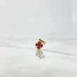 Dije Trébol VCyA 1.1gr / 1.7cm / 10mm Ambar Rojo Punteado Oro Amarillo +4 *